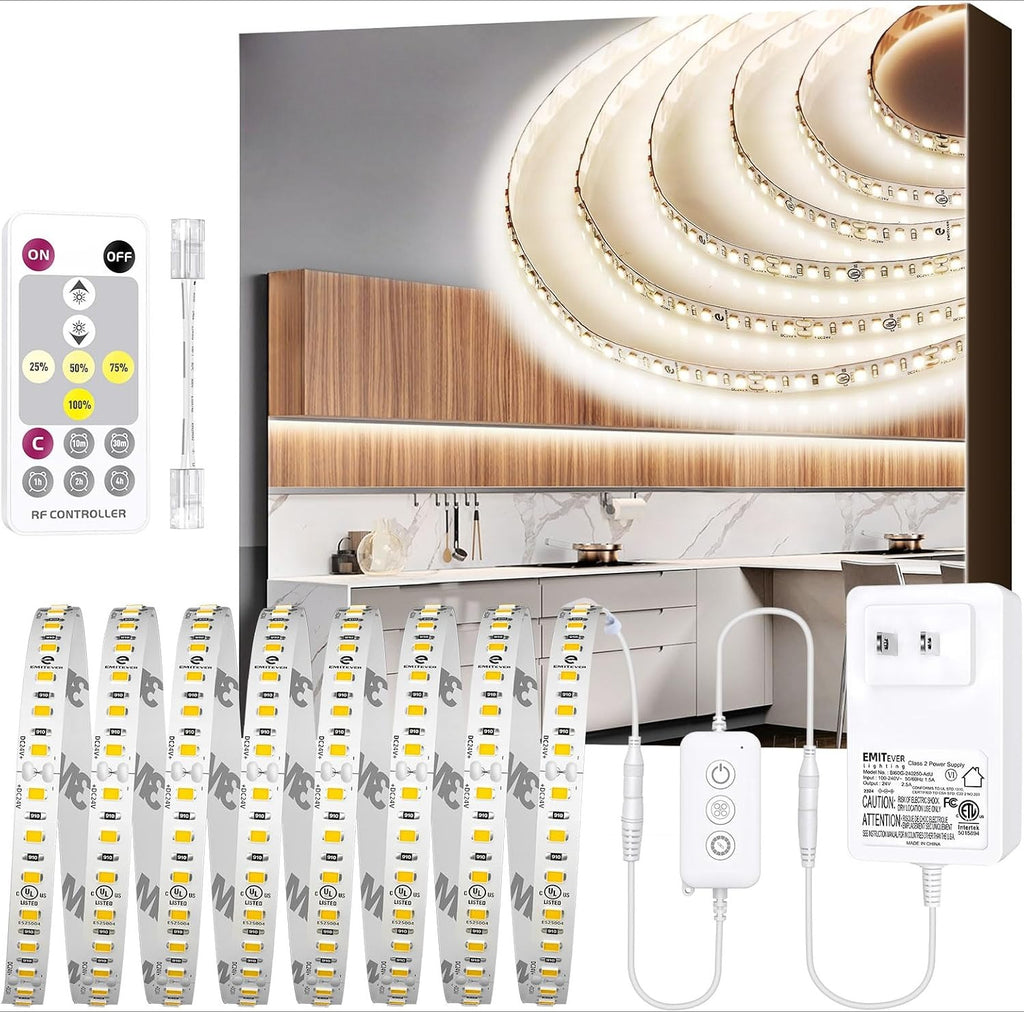 Dimmable Neutral White LED Strip Light Kit