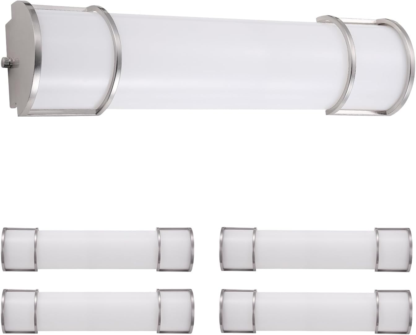 Nickel Dimmable LED Bathroom Vanity Light Bar