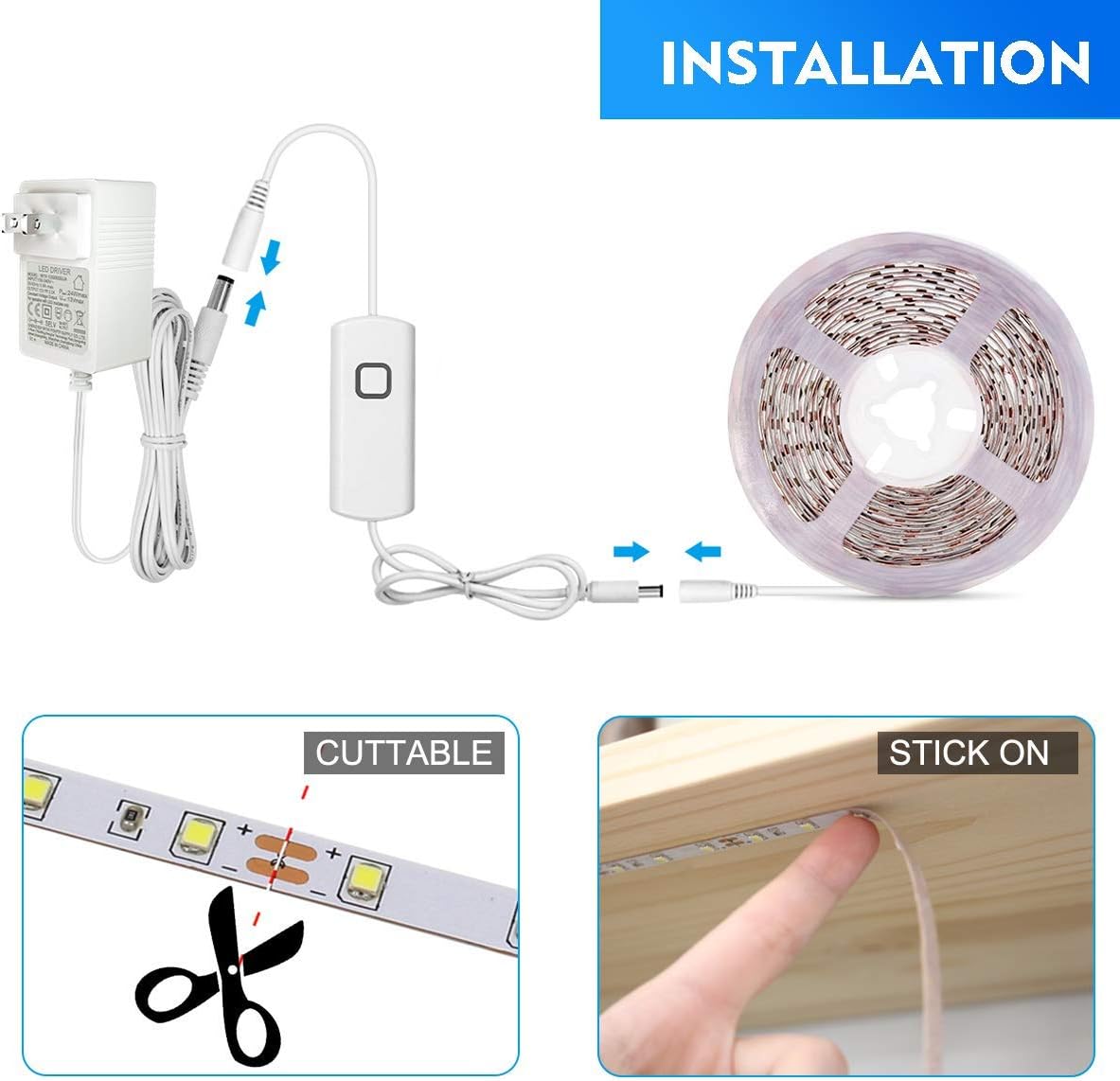 immable Warm White LED Under Cabinet Light Kit