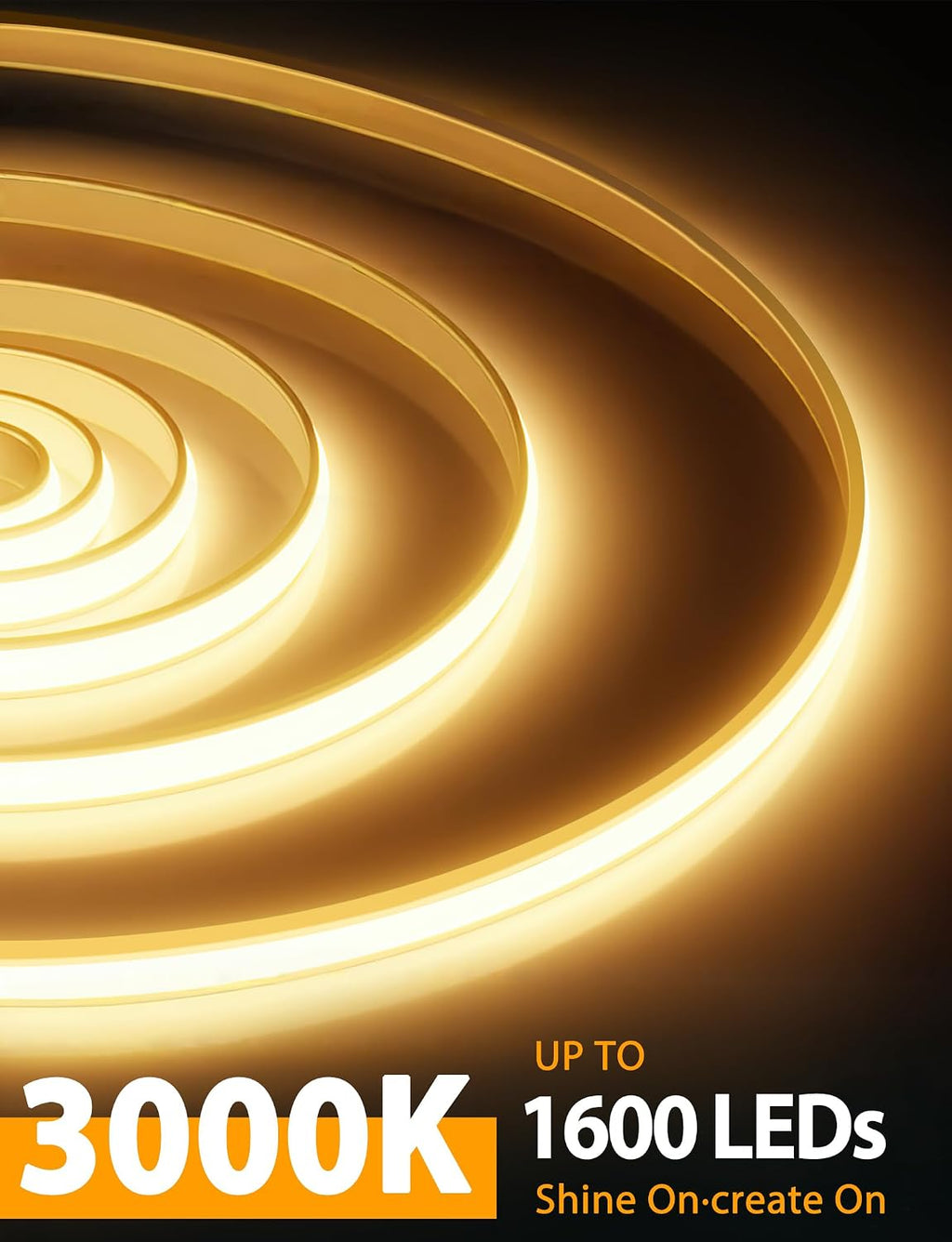 Dimmable Waterproof Warm COB LED Strip Lights