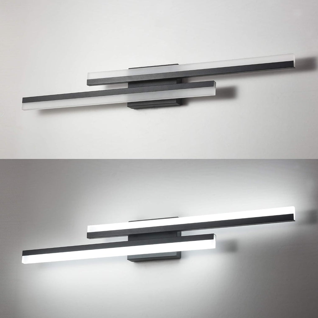 Dimmable Black LED Bathroom Vanity Light Bar