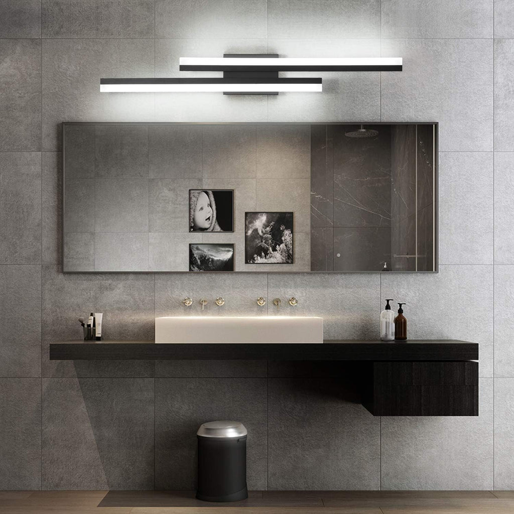Dimmable Black LED Bathroom Vanity Light Bar