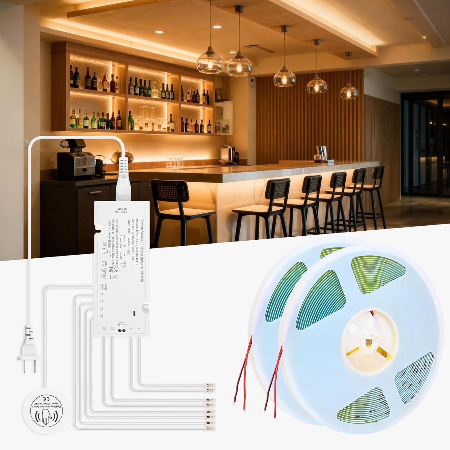 Cuttable Warm COB LED Under Cabinet Lights