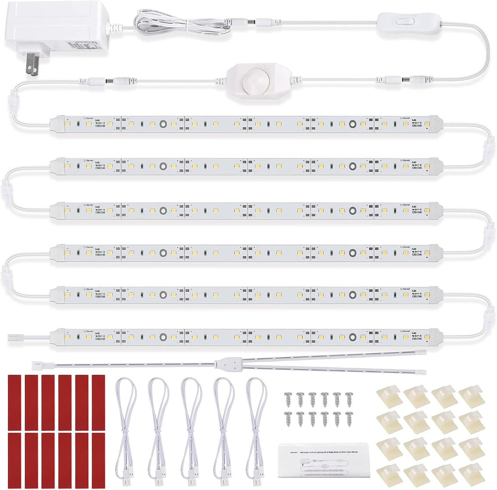 Daylight White Plug‑in Under Cabinet LED Lights