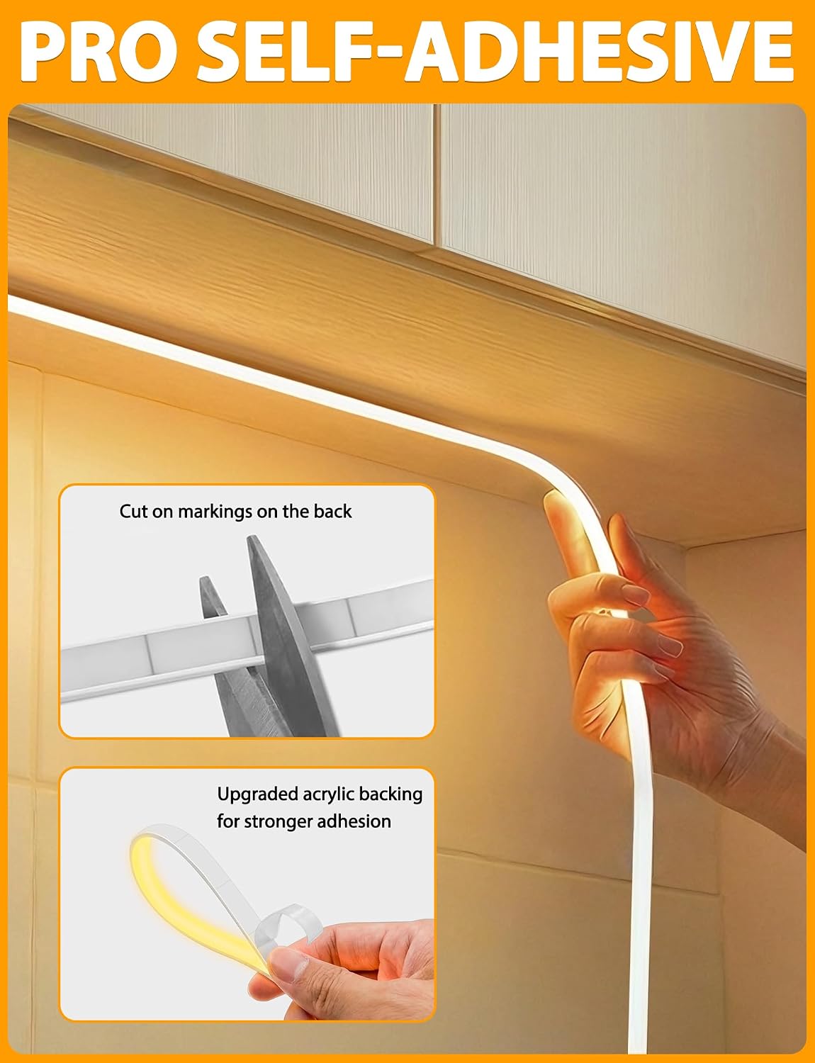 Dimmable Waterproof Warm COB LED Strip Lights