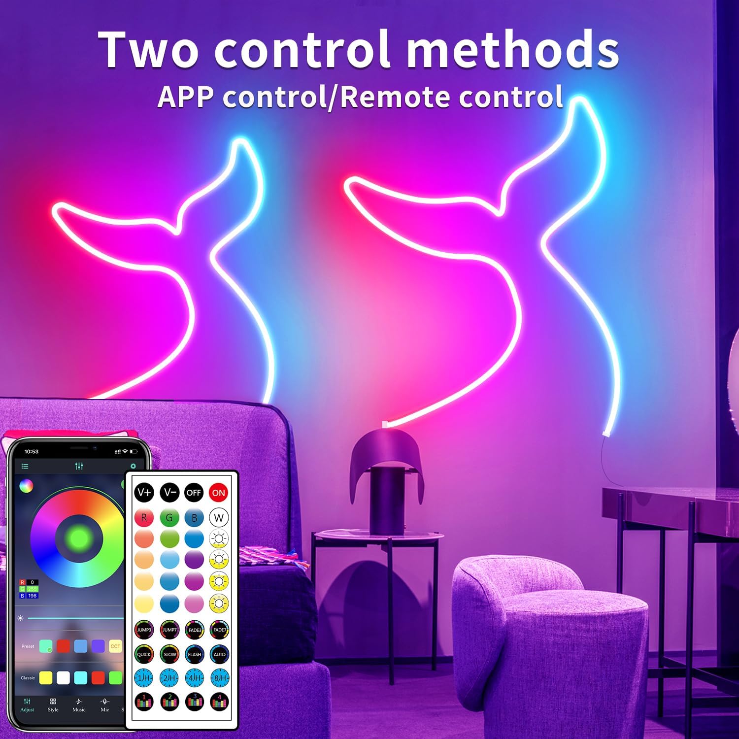 Smart Waterproof RGB Flexible Neon LED Lights