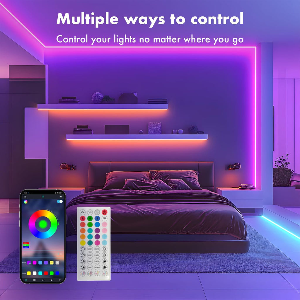 RGB Dimmable Neon LED Rope Lights Strip