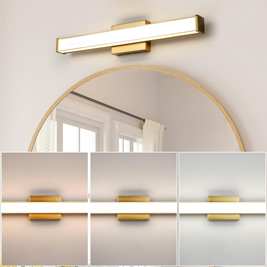 Golden Dimmable LED Bathroom Vanity Light Bar