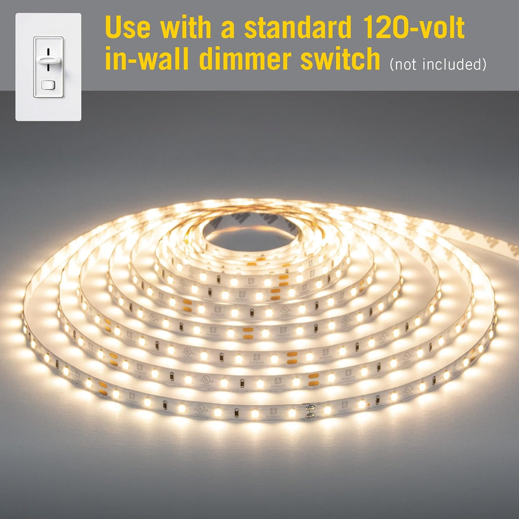 Dimmable Warm White LED Tape Light Kit