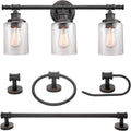 Bronze Bathroom Vanity Light Accessory Set