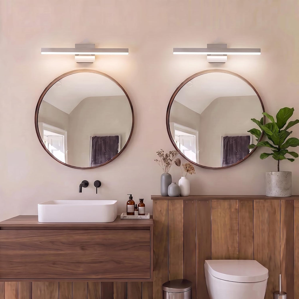 Brushed Nickel Modern Bathroom Vanity Light Fixture