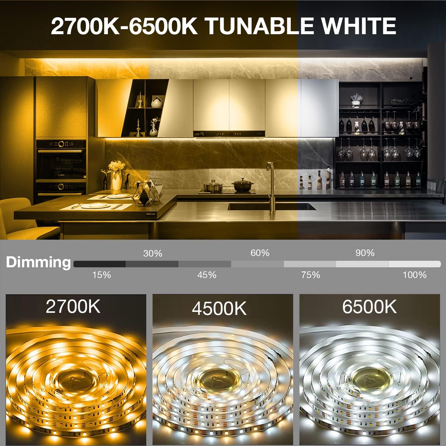 Remote‑Controlled LED Under Cabinet Lighting Kit
