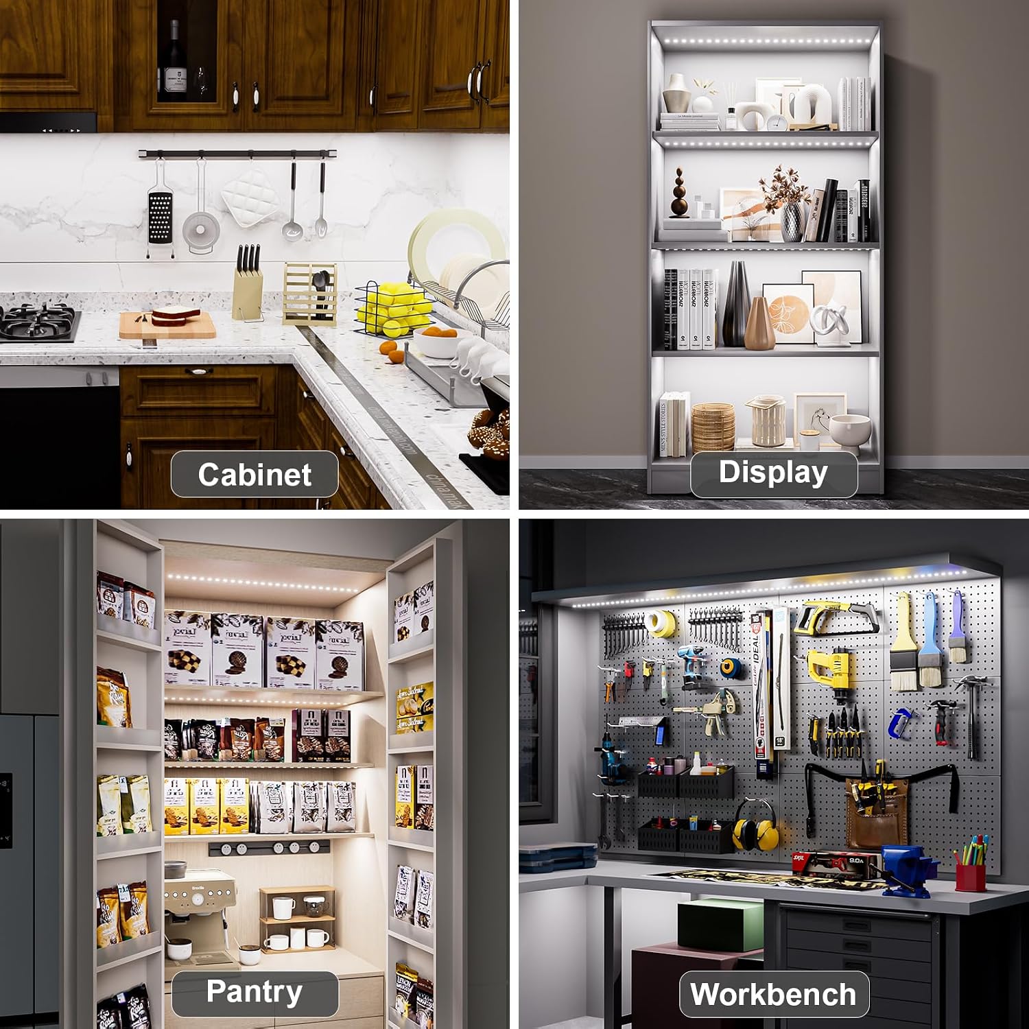 Flexible LED Under Cabinet Lighting Kit