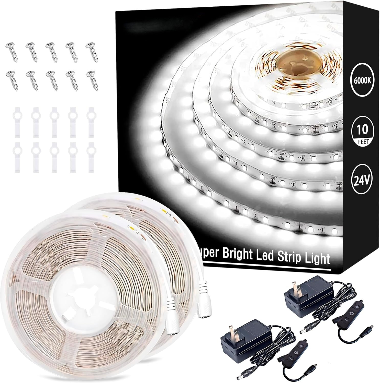 Dimmable Flexible Bright White LED Light Strips